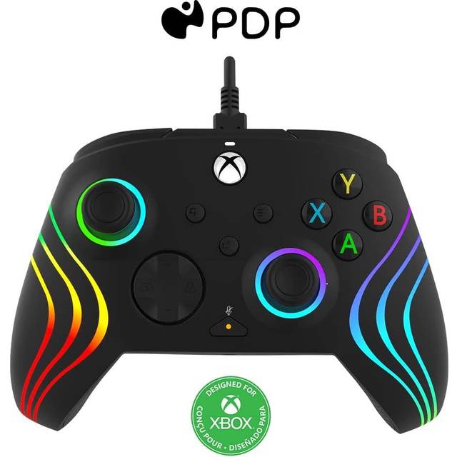 PDP Afterglow Wave Wired Controller (Xbox Series S) - Sort • Pris »