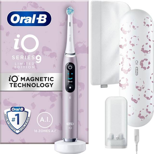 Oral-B iO 9 begrænset udgave elektrisk tandbørste 431015 (rose quartz) På lager i butik • »