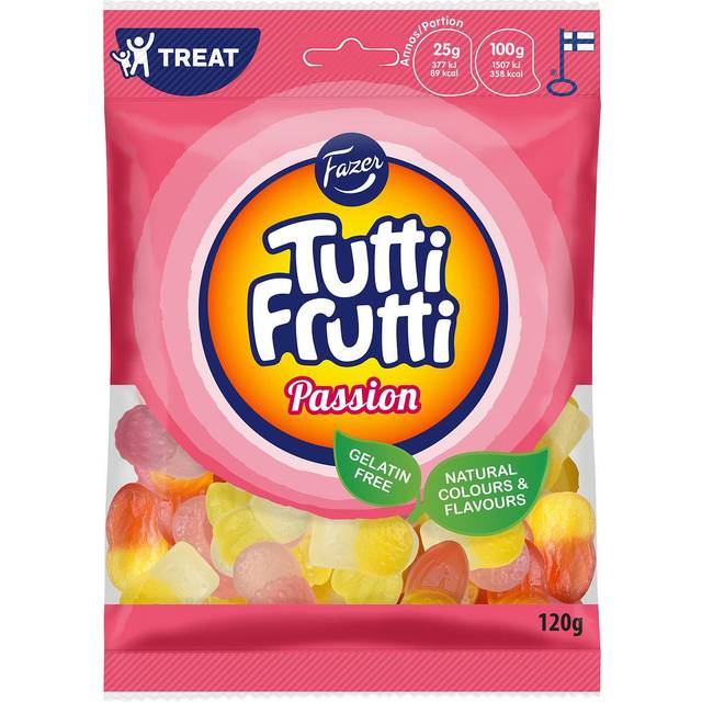 Fazer Tutti Frutti Original natural colours Gummy 1 Pack of 350g