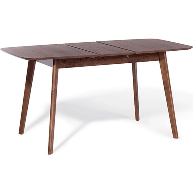 Beliani Udtrækkeligt Mørkt Træ Spisebord 150 120 x 90 cm Rektangulær Retro  Stil • Pris »