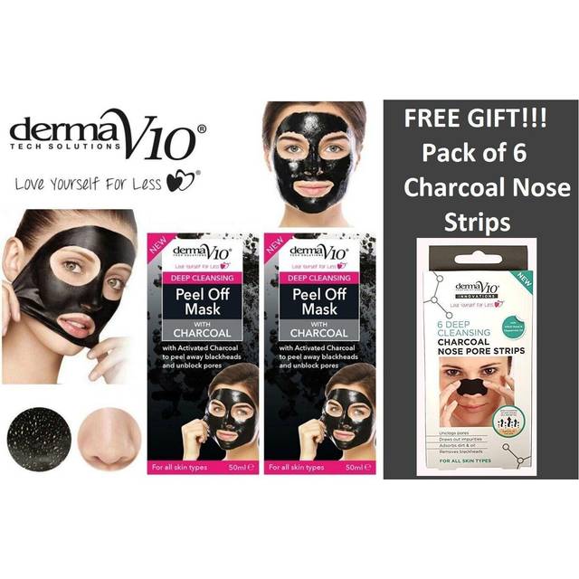 Derma V10 Deep Cleansing Peel Off Charcoal Mask 50ml • Pris