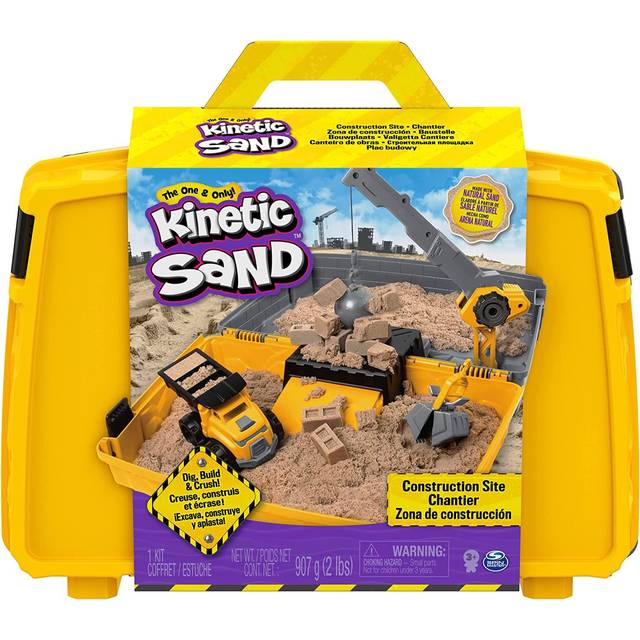 Spin Master Kinetic Sand Construction Site Folding Sandbox Playset with  Vehicle • Pris »